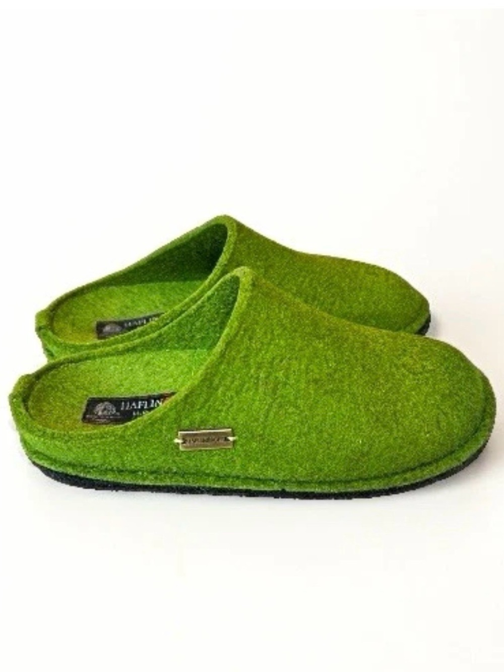 Haflinger Women’s Green Wool Slipper clog